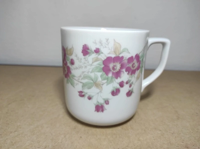 Retro hrníčky dekor květy DUX 