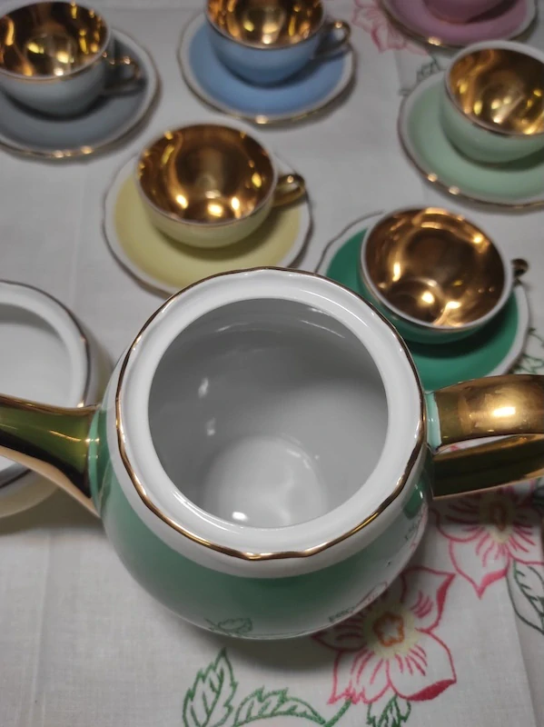 Porcelánový čajový servis Czechoslovakia | retro