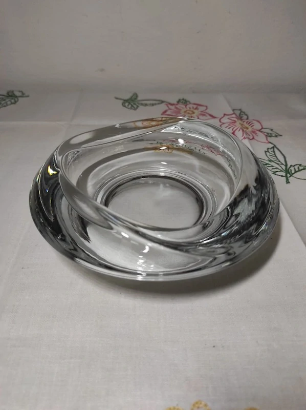 Popelník čiré sklo - Rudolf Jurnikl Rosice 