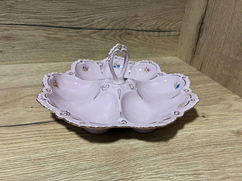 Porcelánová trojdílná miska Kabaret – růžový porcelán Chodov