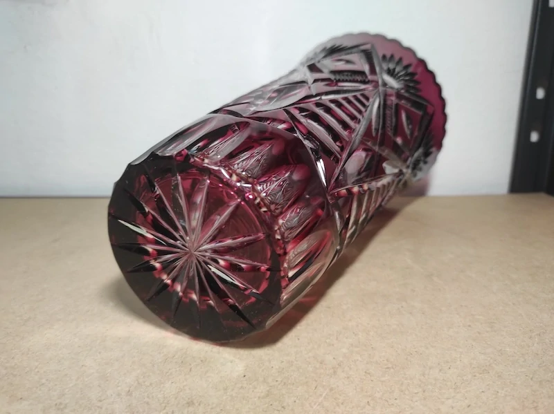 Retro skleněná váza 