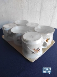 Retro hrnky sada 6 ks - nové