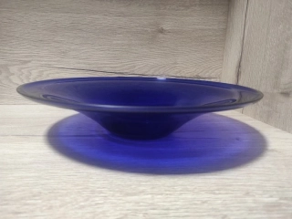 Skleněná kobaltová mísa 